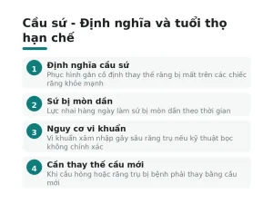 Cầu sứ - Định nghĩa và tuổi thọ hạn chế